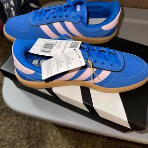 NEW Breaknet Sleek Adidas Royal Blue and Soft Pink Women’s Size 8
